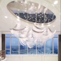 Nova individualidade criativa Nordic Design Restaurant Glass Candelier Light